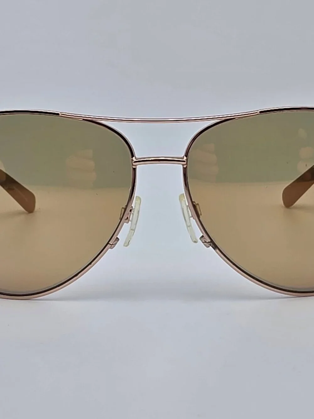 Michael Kors Chelsea MK5004 Rose Gold Taupe Rose Gold Mirror Aviator Sunglasses